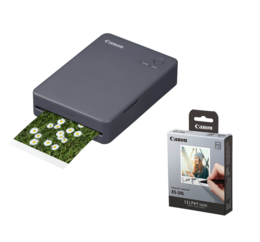 ‎Zestaw ‎Drukarka Canon SELPHY Square QX20 (ciemny szara) + Papier CANON XS-20L
